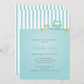 フクロウパーティー/シャワー招待状 招待状 (正面/裏面)