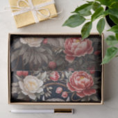 フクロウピンク牡丹の花 薄葉紙 (ギフト)