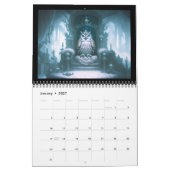 フクロウファンタジー カレンダー (1月 2027)