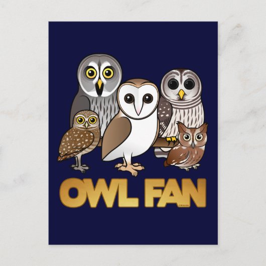フクロウファン ポストカード (正面)