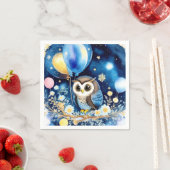 フクロウファースト誕生日ナプキンス スタンダードカクテルナプキン (インサイチュ)