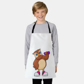 フクロウフィットネスダンベル エプロン (着用した状態)