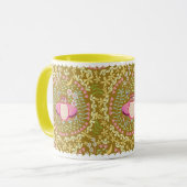 フクロウフォークオリーブ マグカップ (正面左)