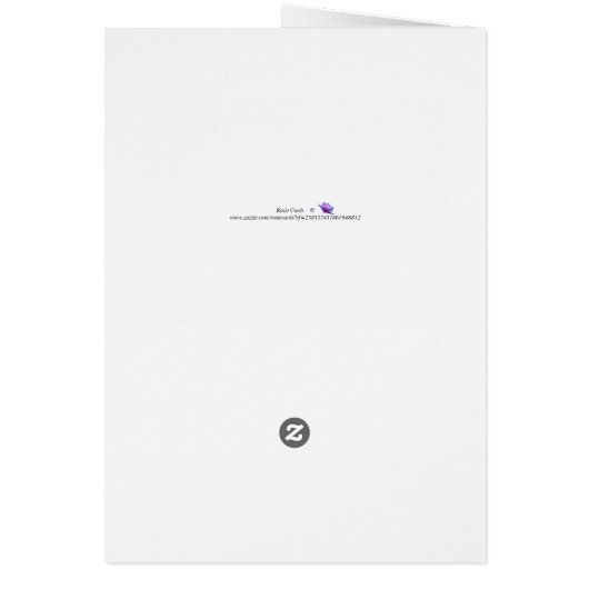 フクロウフクロウの誕生日カードを持っている (裏面)