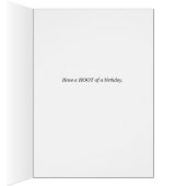 フクロウフクロウの誕生日カードを持っている (内側 (右))