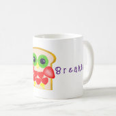 フクロウフルーツブレッドブレックファースト コーヒーマグカップ (正面右)