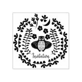 フクロウフローラスタンプ ラバースタンプ (インプリント)