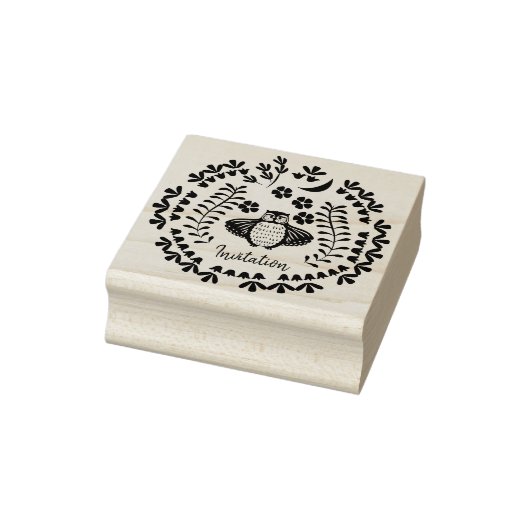 フクロウフローラスタンプ ラバースタンプ (スタンプ)