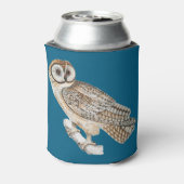 フクロウプンキュートクーラーボックスインブルー 缶クーラー (缶裏面)