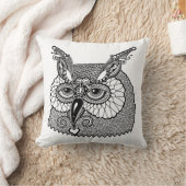 フクロウヘッドZendoodle クッション (ブランケット)