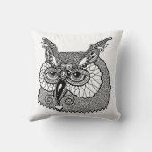 フクロウヘッドZendoodle クッション (裏面)