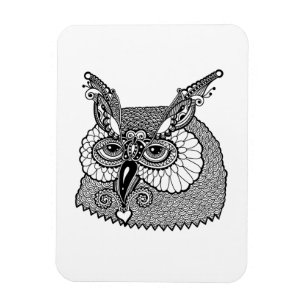フクロウヘッドZendoodle マグネット