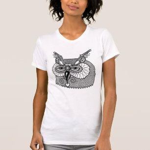フクロウヘッドZendoodle Tシャツ