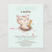 フクロウベビーありがとうギフトラベルは男の子を好む (正面)