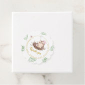 フクロウベビーありがとうギフトラベルは男の子を好む フェイバータグ (インサイチュ)