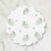 フクロウベビーありがとうギフトラベルは男の子を好む フェイバータグ (裏面)