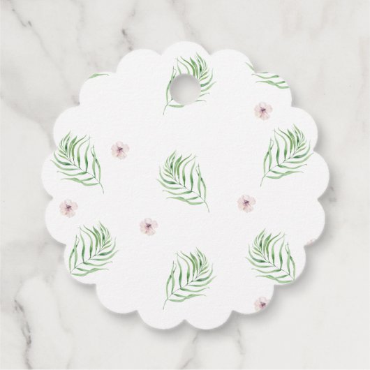 フクロウベビーありがとうギフトラベルは男の子を好む フェイバータグ (裏面)