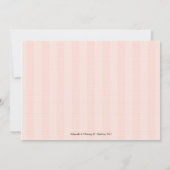 フクロウベビーシャワー招待状招待状ピンク 招待状 (裏面)