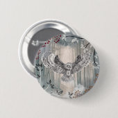 フクロウボタン 缶バッジ (正面&裏面)