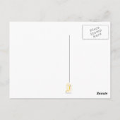 フクロウポートレートはがき ポストカード (裏面)