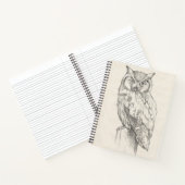 フクロウポートレート – スケッチ ノートブック (内部)