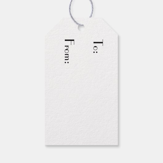 フクロウモダンコレクション芸術品を気取ったイラスト ギフトタグ (裏面)