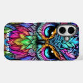 フクロウユニークオッターボックスデザイン Case-Mate iPhoneケース (裏面 (横))