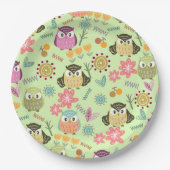 フクロウライム ペーパープレート (正面)