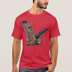 フクロウラプター野鳥観察Bの美しい鳥 Tシャツ
