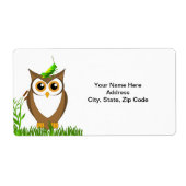 フクロウラベル ラベル (正面)