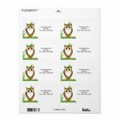 フクロウラベル ラベル (フルシート)