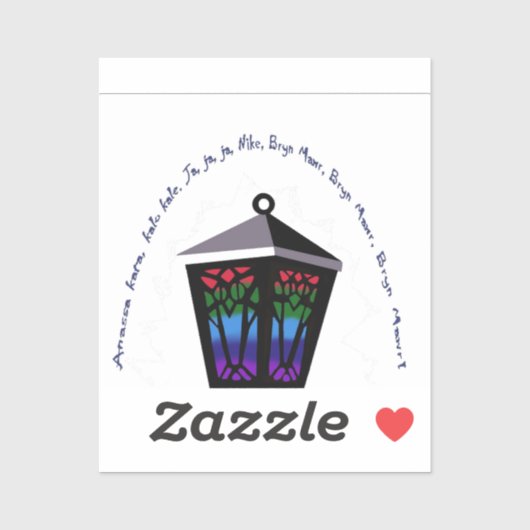 フクロウランタンステッカー シール (シート)