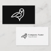 フクロウロゴ名刺 名刺 (正面/裏面)