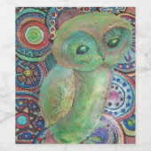 フクロウワインラベル ワインラベル (シングルラベル)