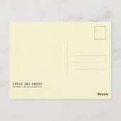 フクロウヴィンテージイラストレーション ポストカード (裏面)