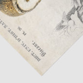 フクロウヴィンテージフランスのの消印の解除 薄葉紙 (詳細)