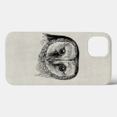 フクロウヴィンテージ Case-Mate iPhoneケース (裏面 (横))