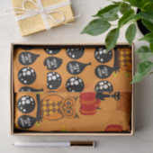 フクロウ不気味ズのハロウィーントリックまたはボールを扱う 薄葉紙 (ギフト)