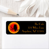 フクロウ不気味ムーン ラベル (インサイチュ)