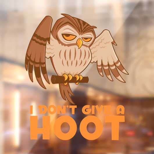 フクロウ与えが無い ウィンドウサイン (シート2)