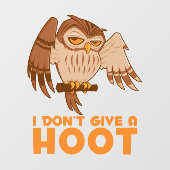 フクロウ与えが無い ウィンドウサイン (シート)