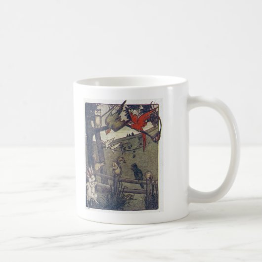 フクロウ与えAパーティー コーヒーマグカップ (右)