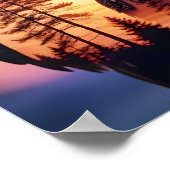 フクロウ二重露出動物自然野原フリー ポスター (角)