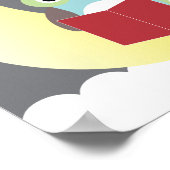 フクロウ付きストーリーブックベビーシャワーポスター ポスター (角)