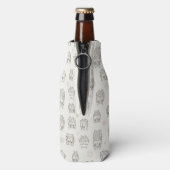 フクロウ付きパターン ボトルクーラー (ボトル裏面)