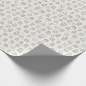 フクロウ付きパターン ラッピングペーパー (角)