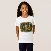 フクロウ付き妖精 – キッズシャツ Tシャツ (正面フル)