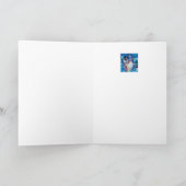 フクロウ付雪だるま シーズンカード (内部)