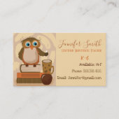 フクロウ代替先生標準名刺 名刺 (正面)