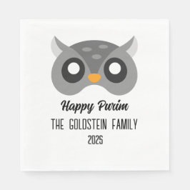 フクロウ仮装のプリムフクロウ スタンダードランチョンナプキン